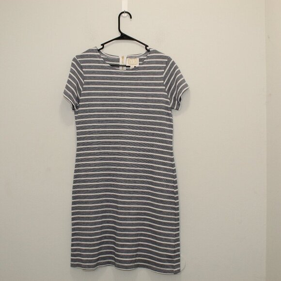 Sail to Sable Blue and White Striped T-Shirt Dress Size Medium - Picture 1 of 4